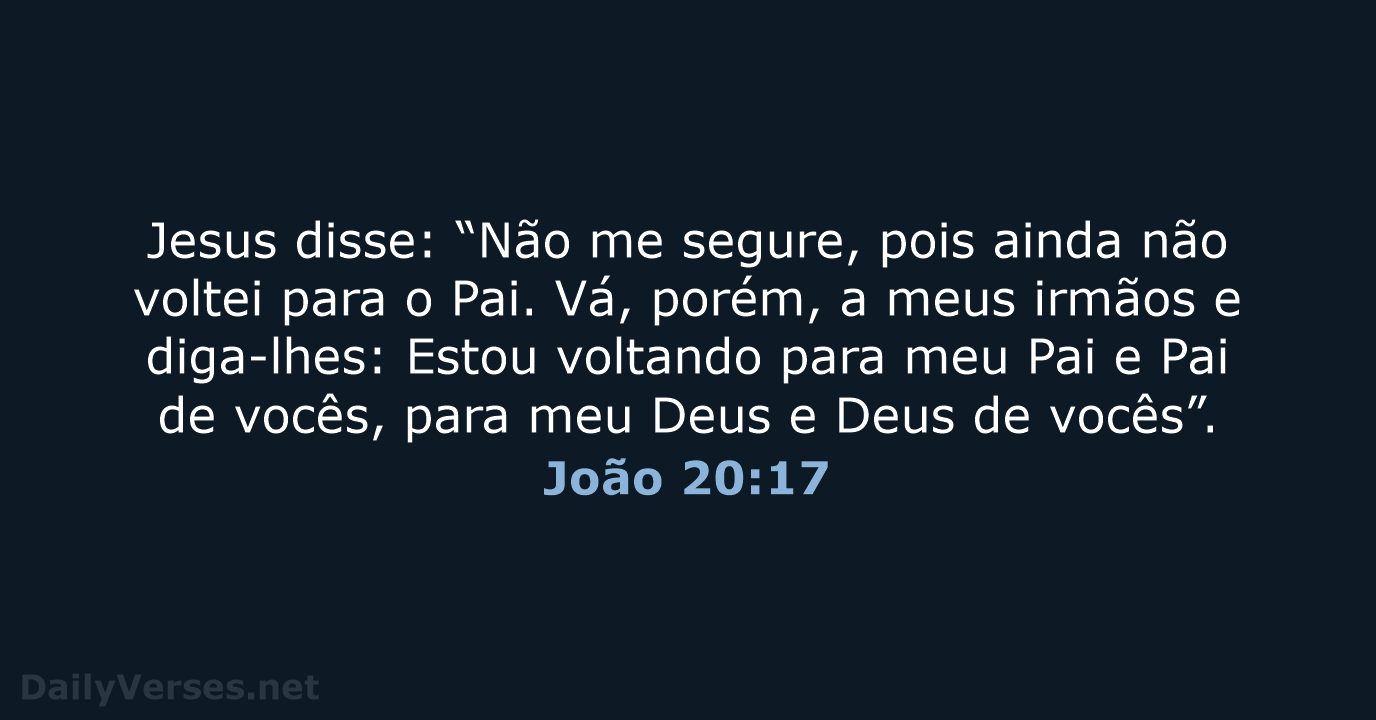 João 20:17 - NVI