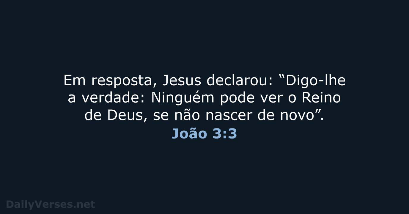João 3:3 - NVI