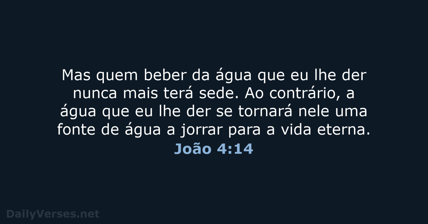 João 4:14 - NVI