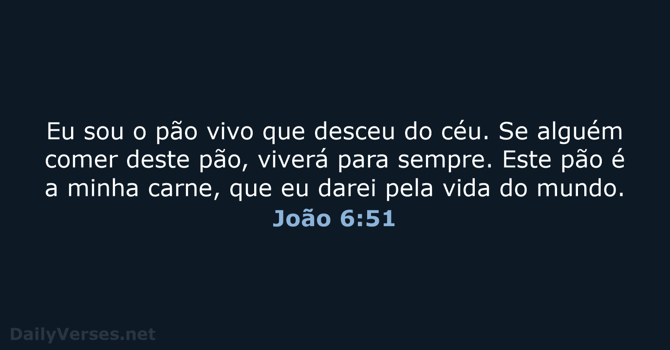 João 6:51 - NVI