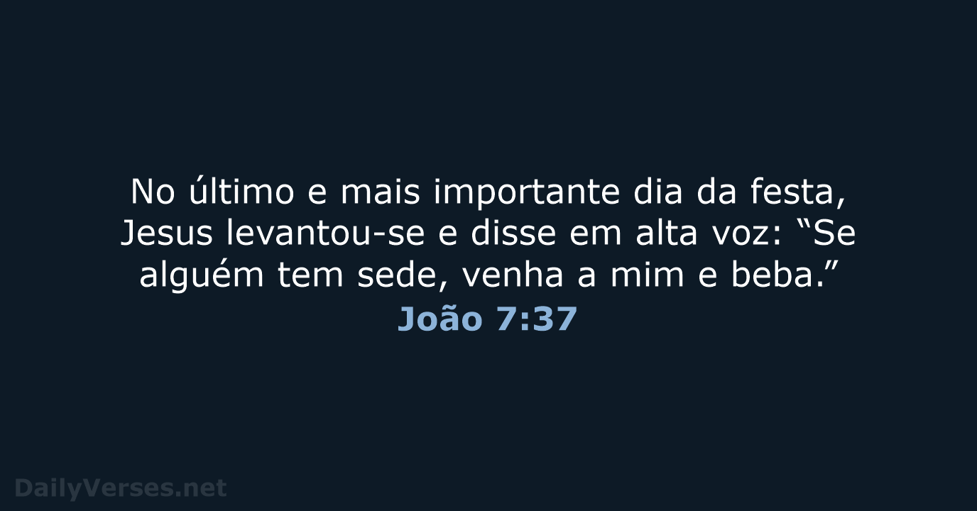 João 7:37 - NVI