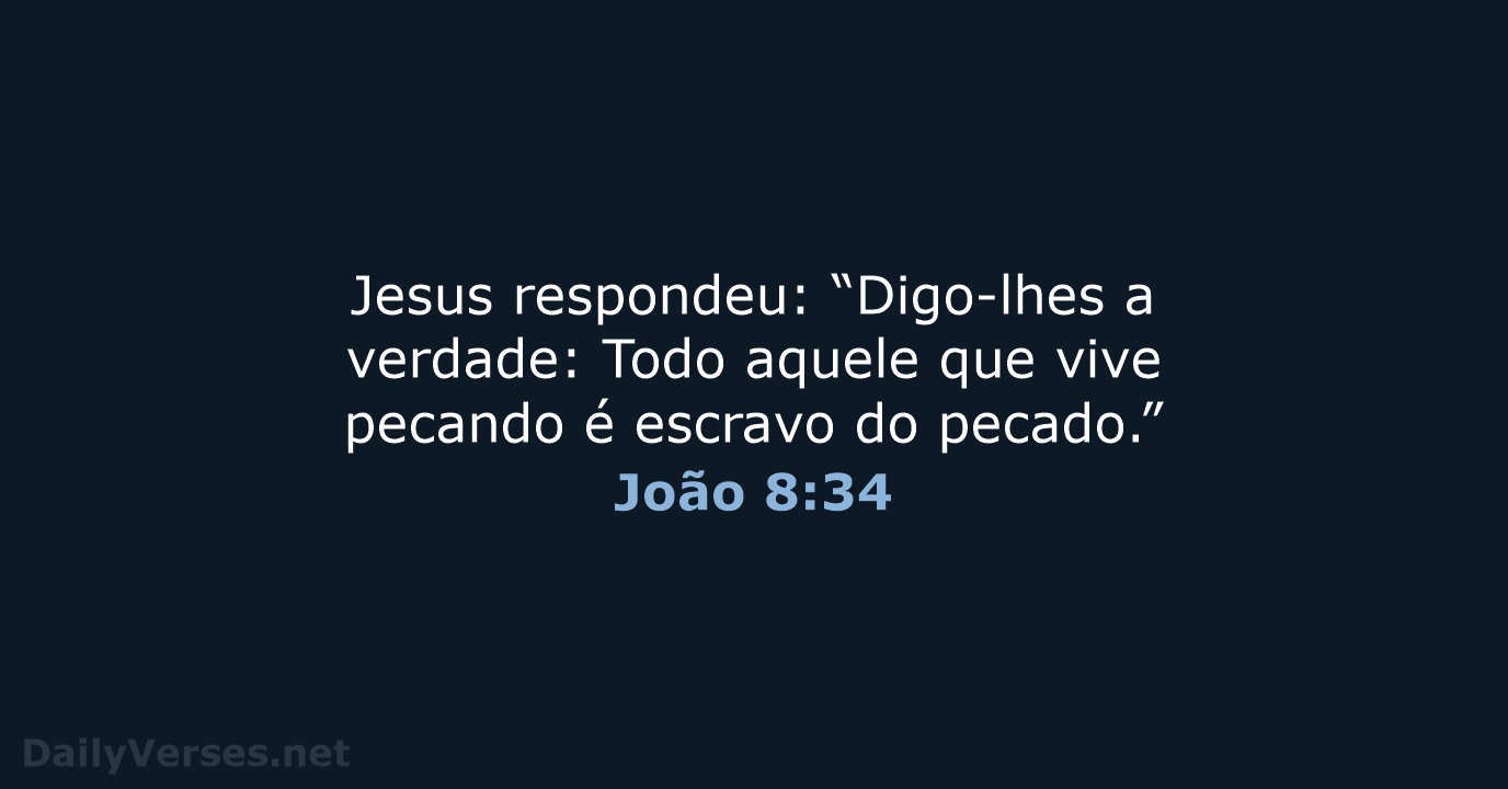 João 8:34 - NVI