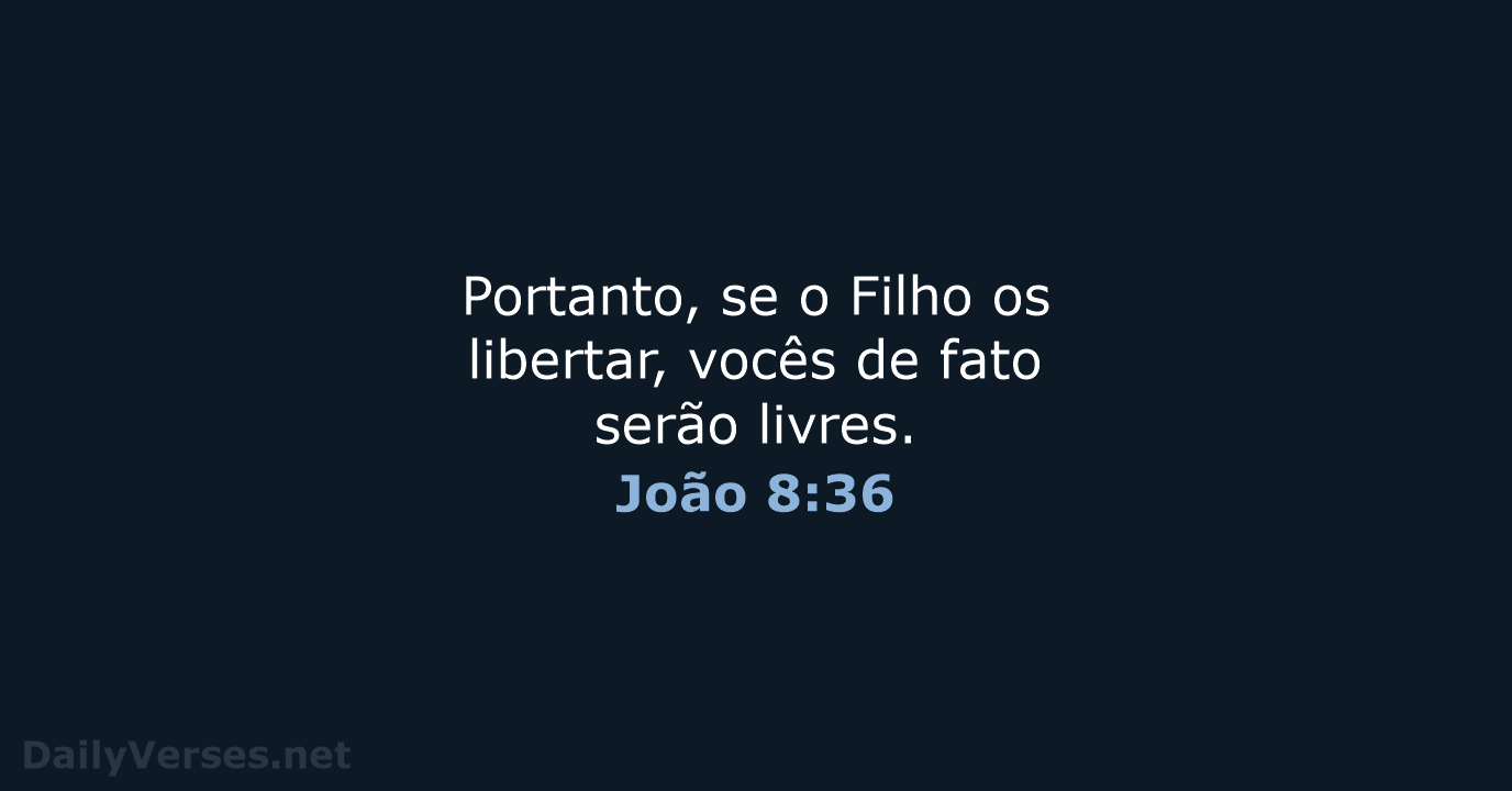 João 8:36 - NVI