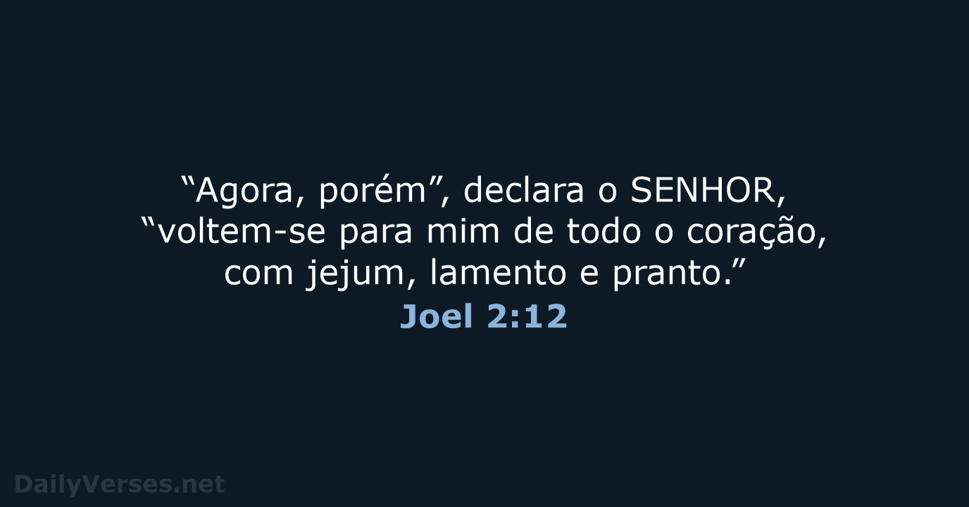 Joel 2:12 - NVI