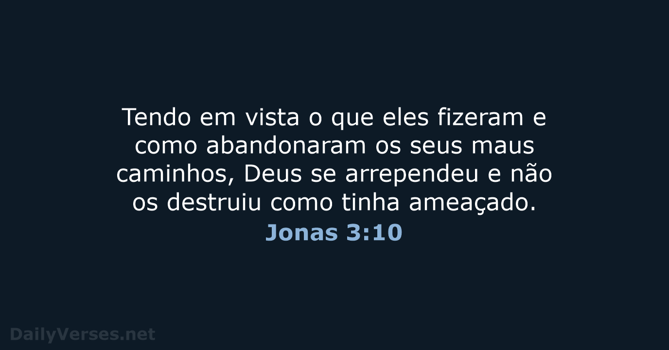 Jonas 3:10 - NVI