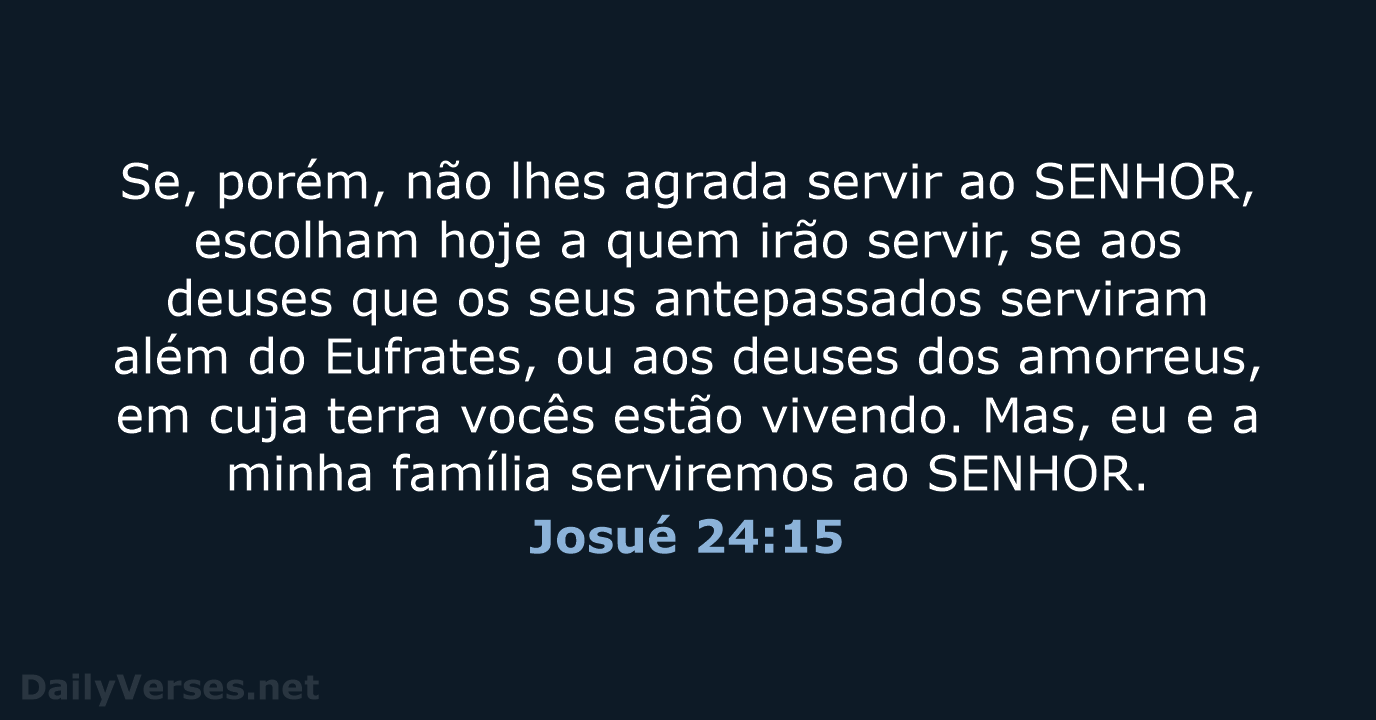 Josué 24:15 - NVI