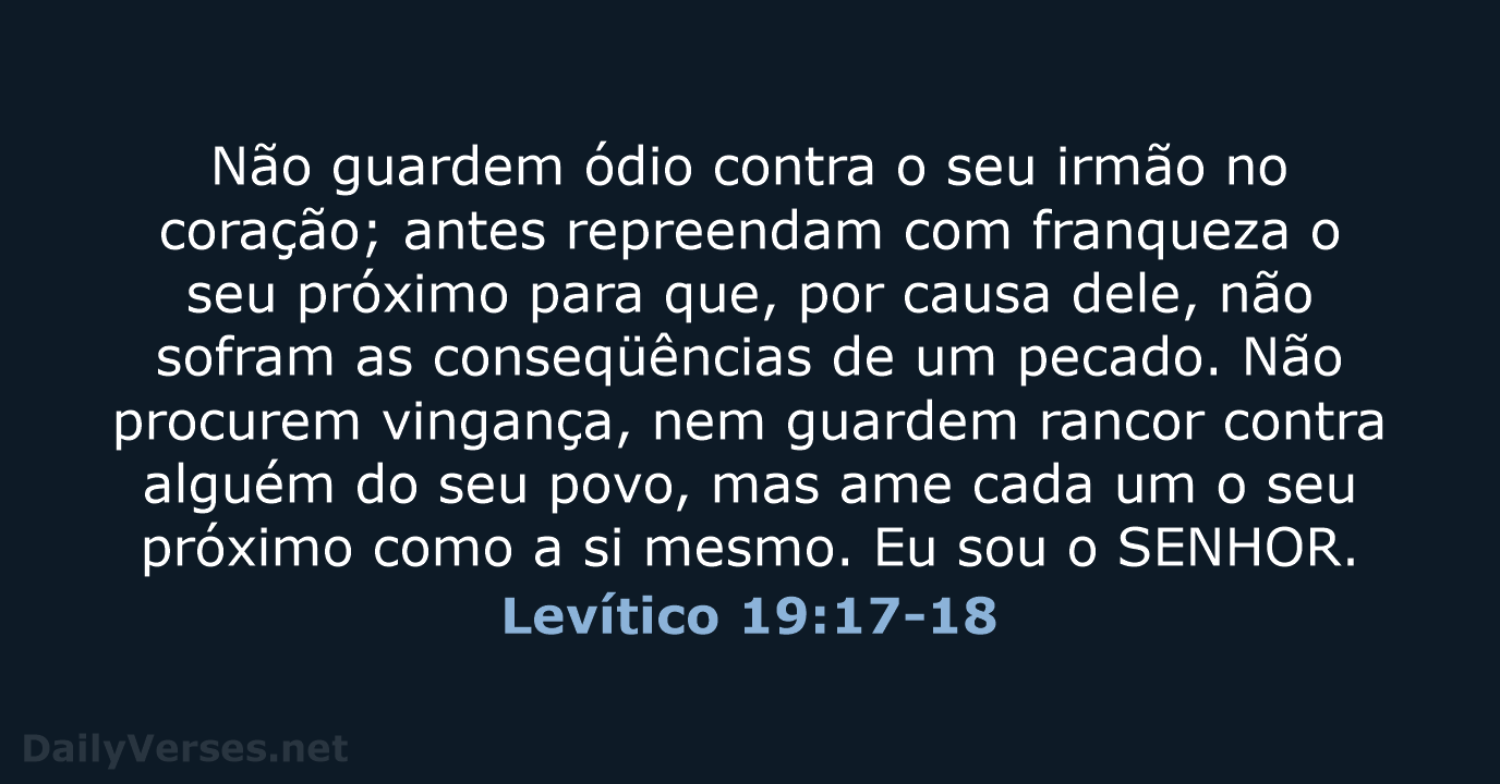 Levítico 19:17-18 - NVI