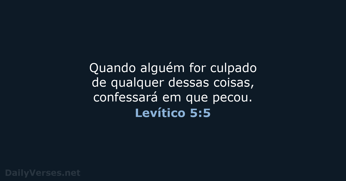 Levítico 5:5 - NVI