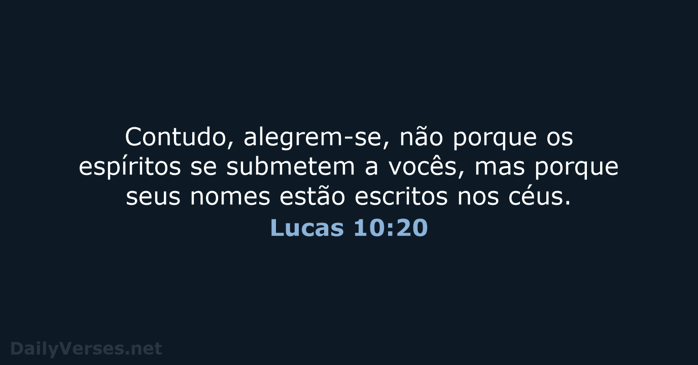 Lucas 10:20 - NVI