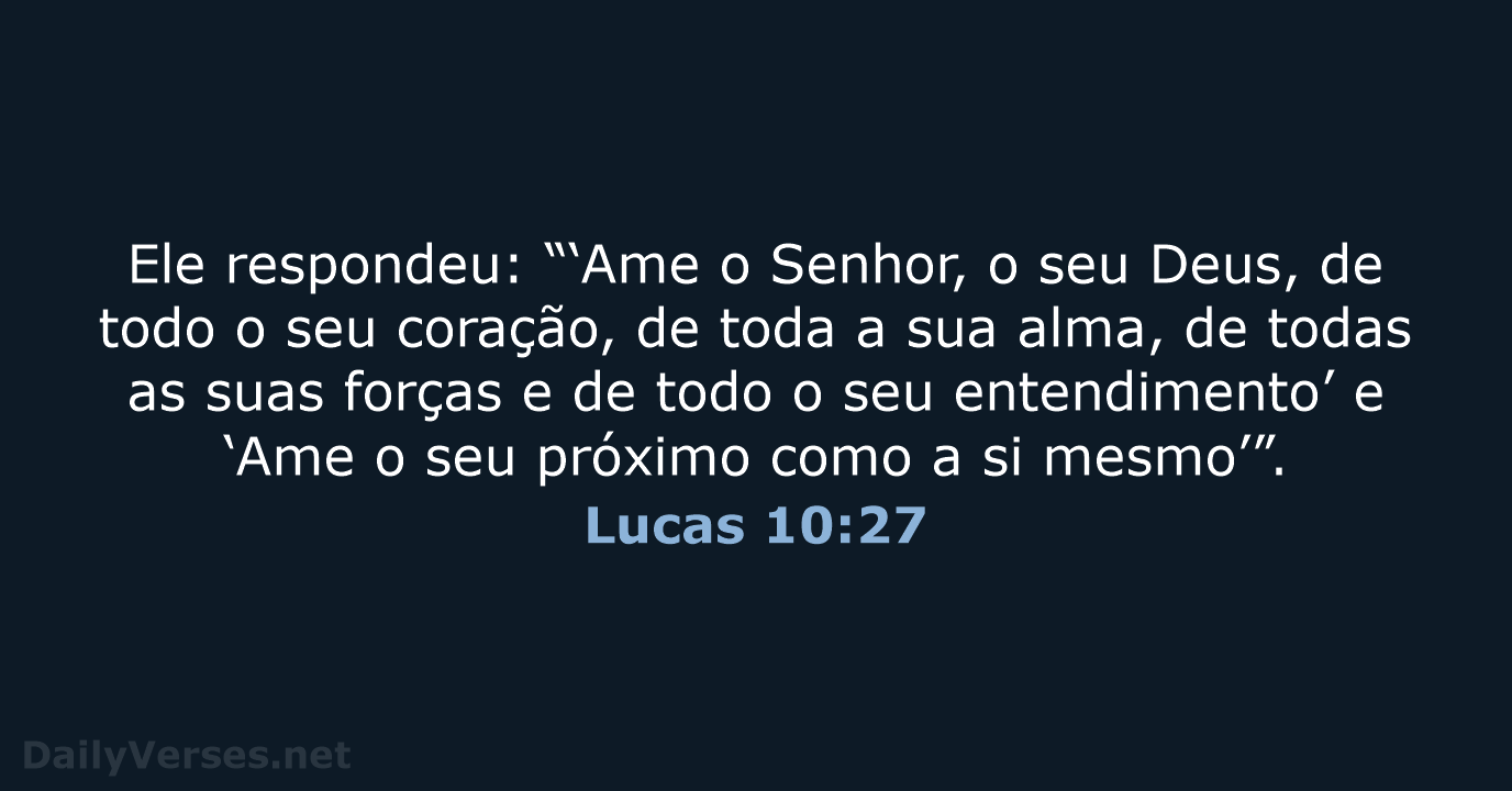 Lucas 10:27 - NVI