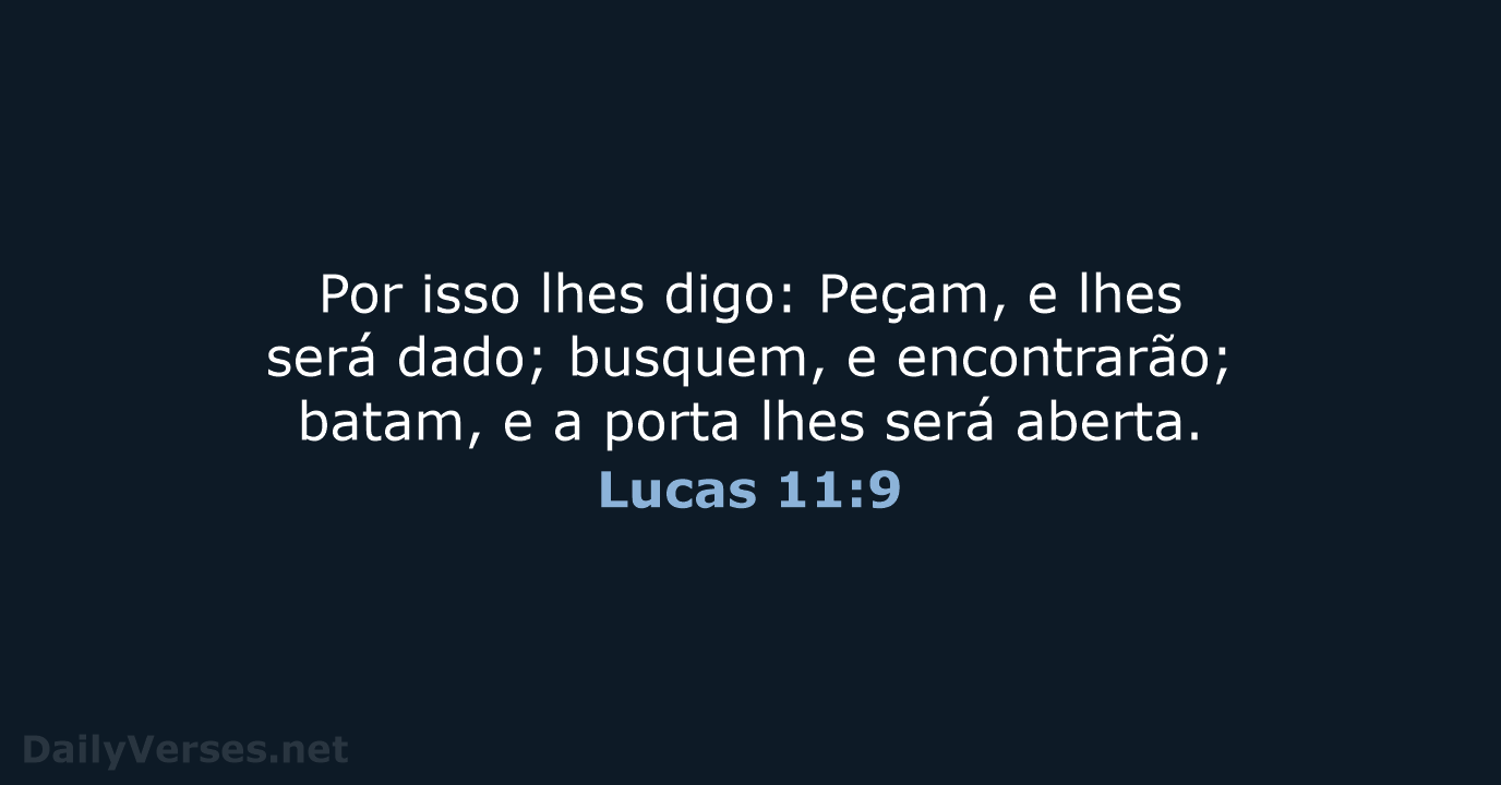 Lucas 11:9 - NVI