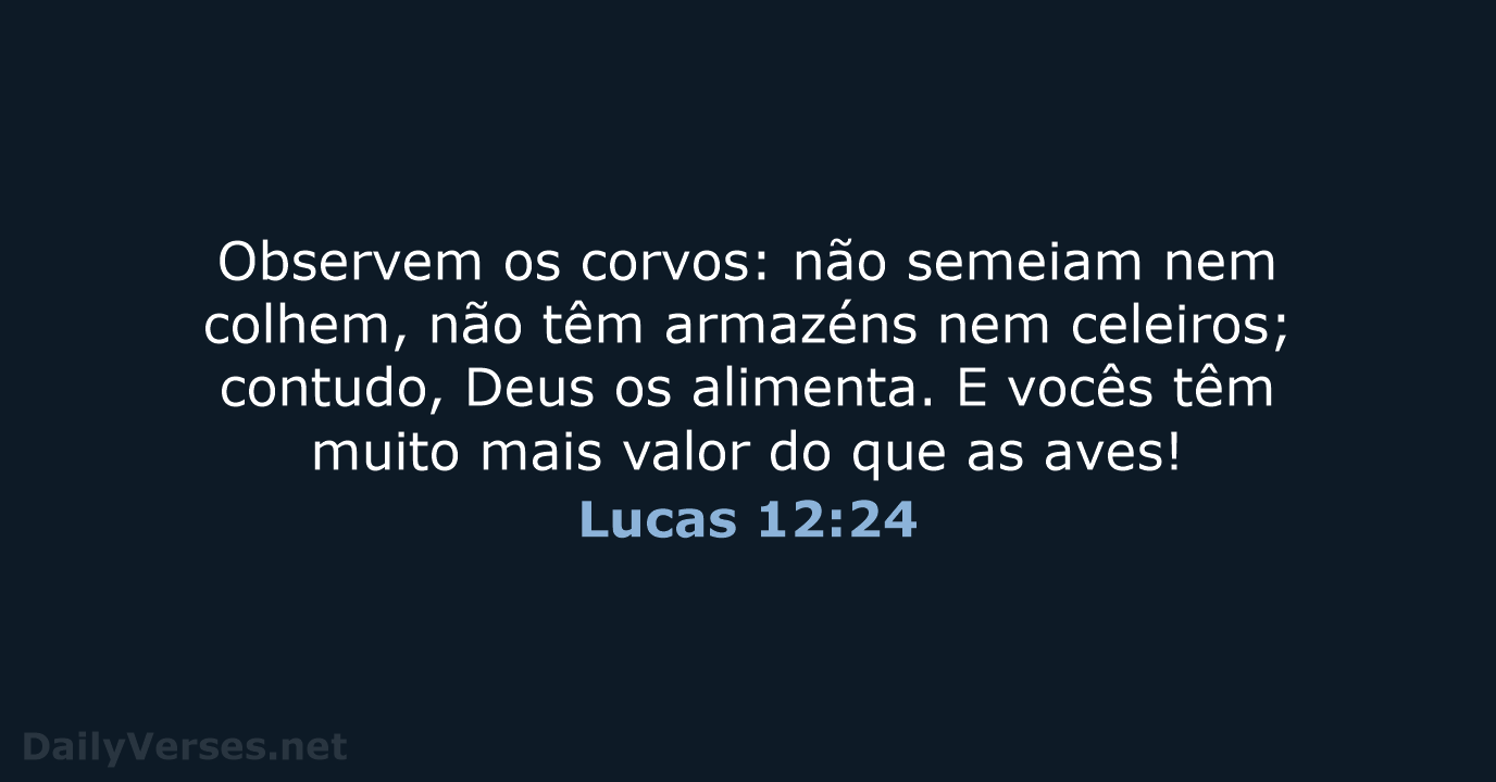 Lucas 12:24 - NVI