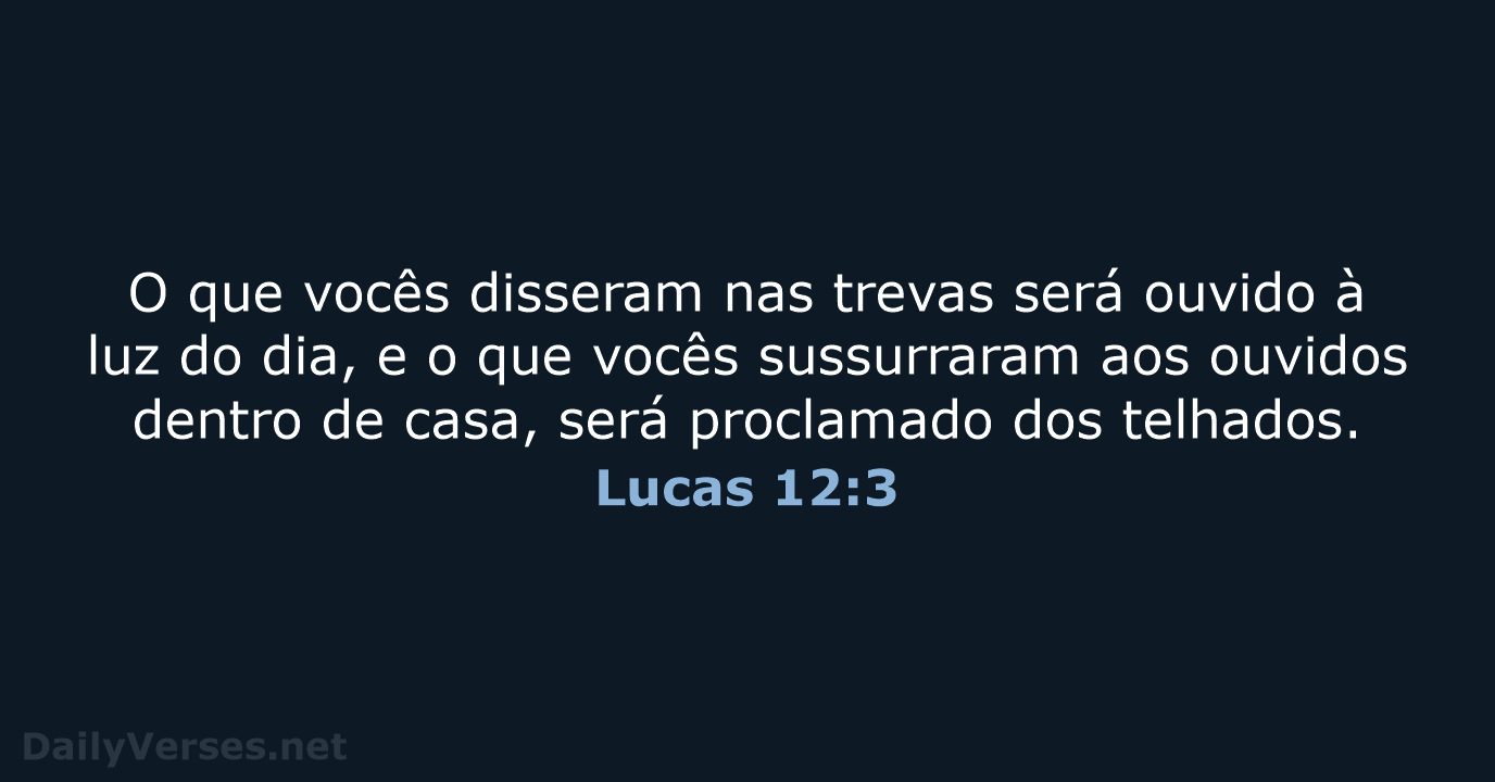 Lucas 12:3 - NVI