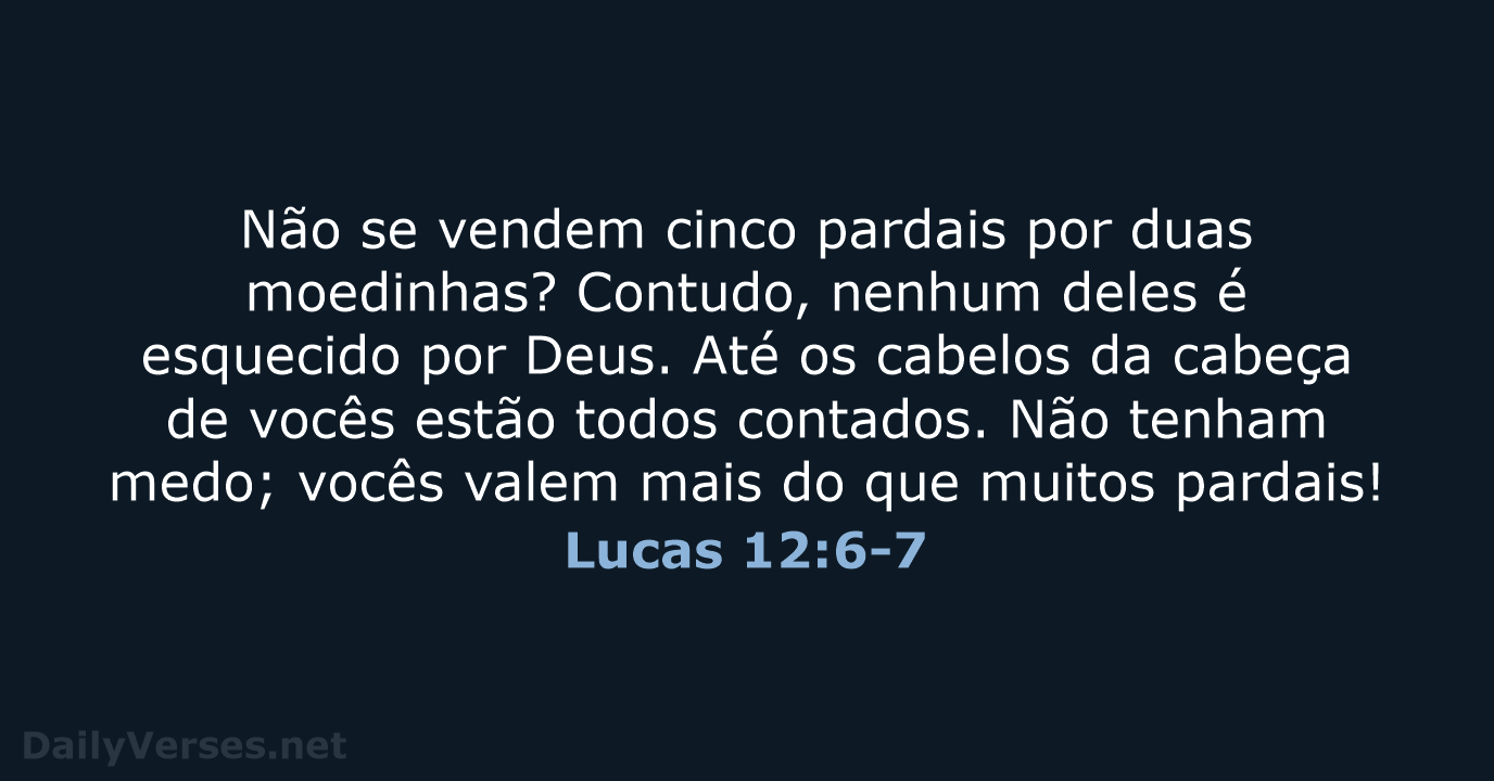 Lucas 12:6-7 - NVI