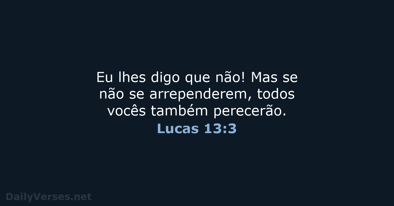 Lucas 13:3 - NVI