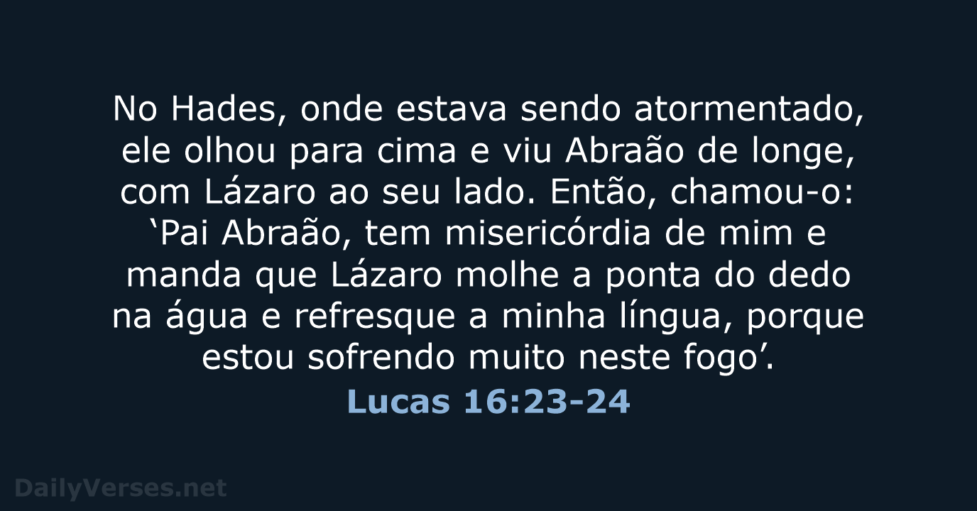 Lucas 16:23-24 - NVI