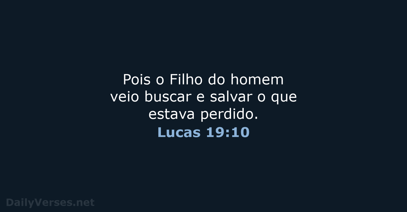 Lucas 19:10 - NVI