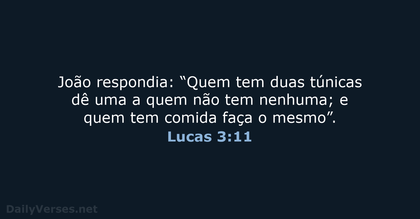 Lucas 3:11 - NVI