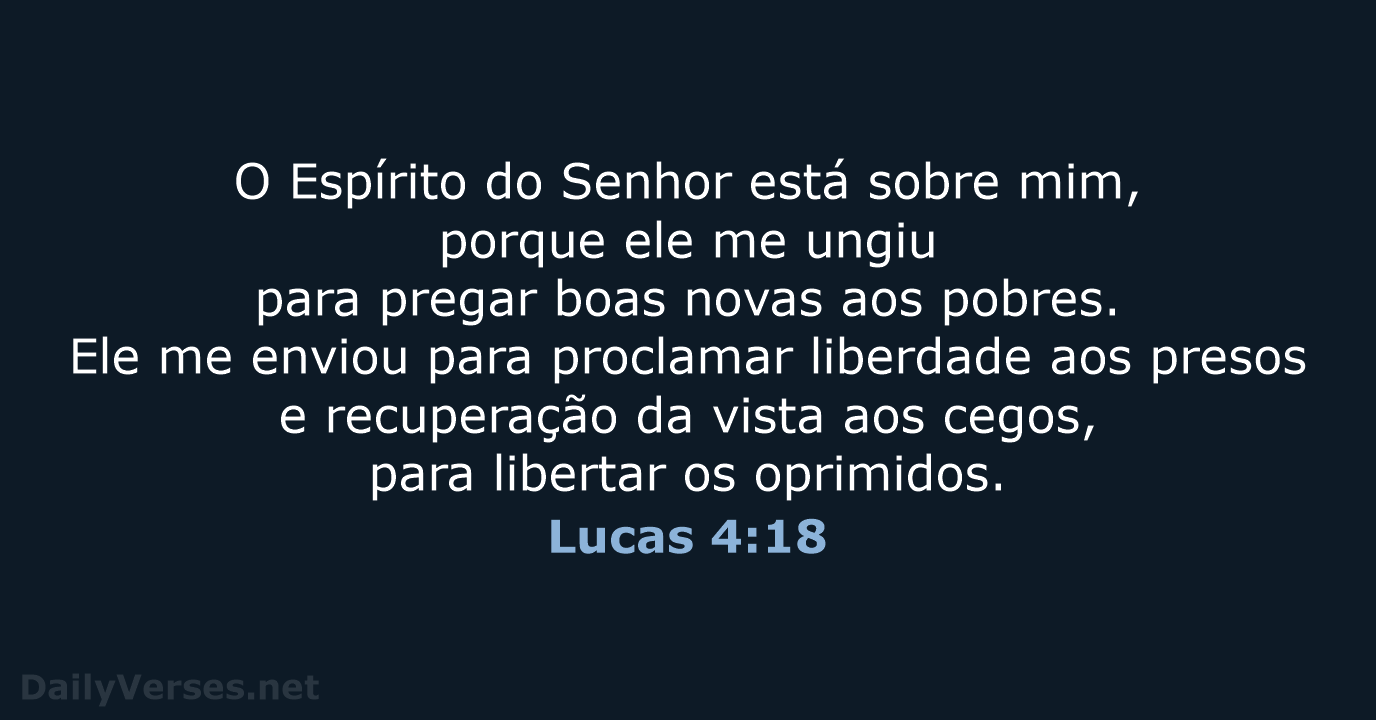 Lucas 4:18 - NVI