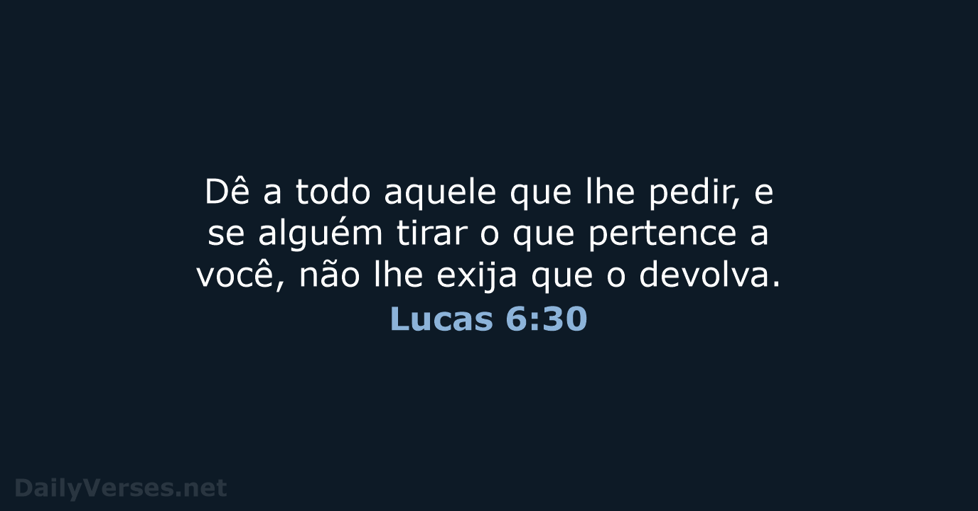 Lucas 6:30 - NVI