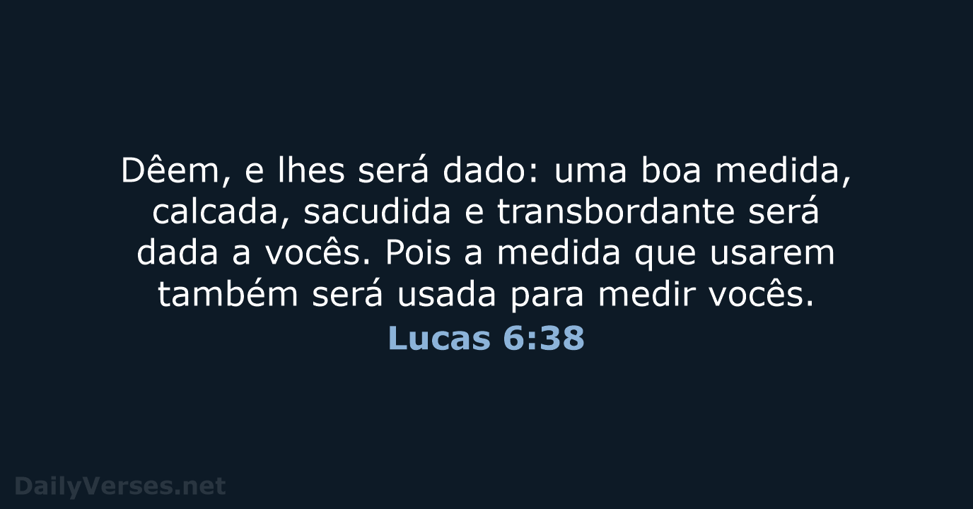 Lucas 6:38 - NVI