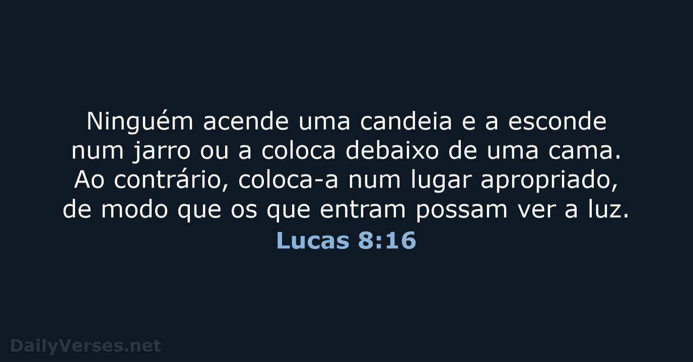 Lucas 8:16 - NVI
