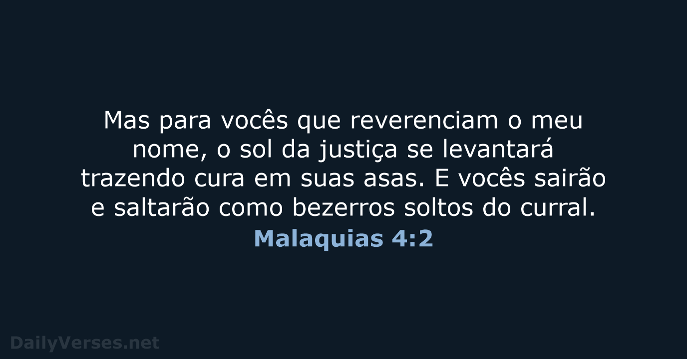 Malaquias 4:2 - NVI