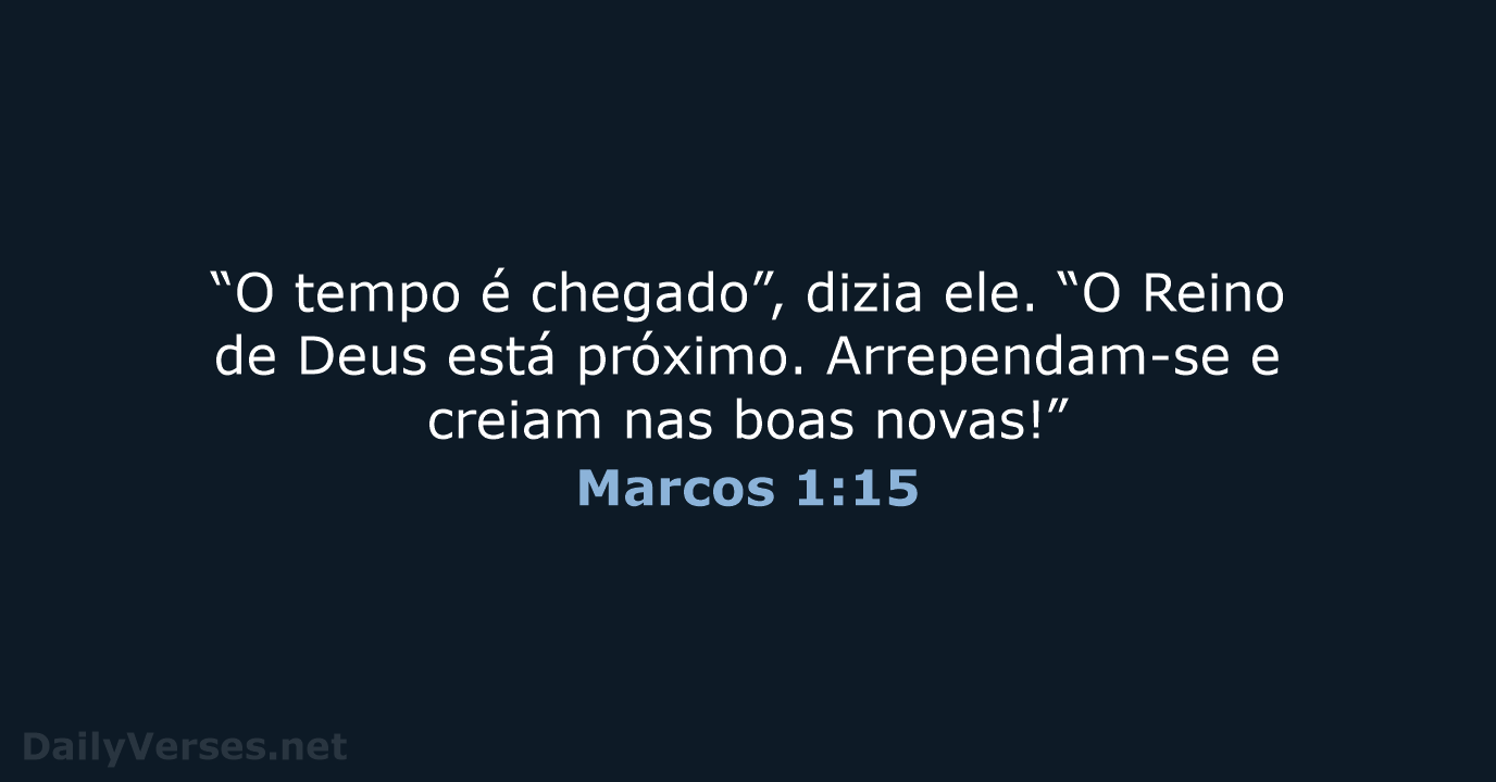 Marcos 1:15 - NVI