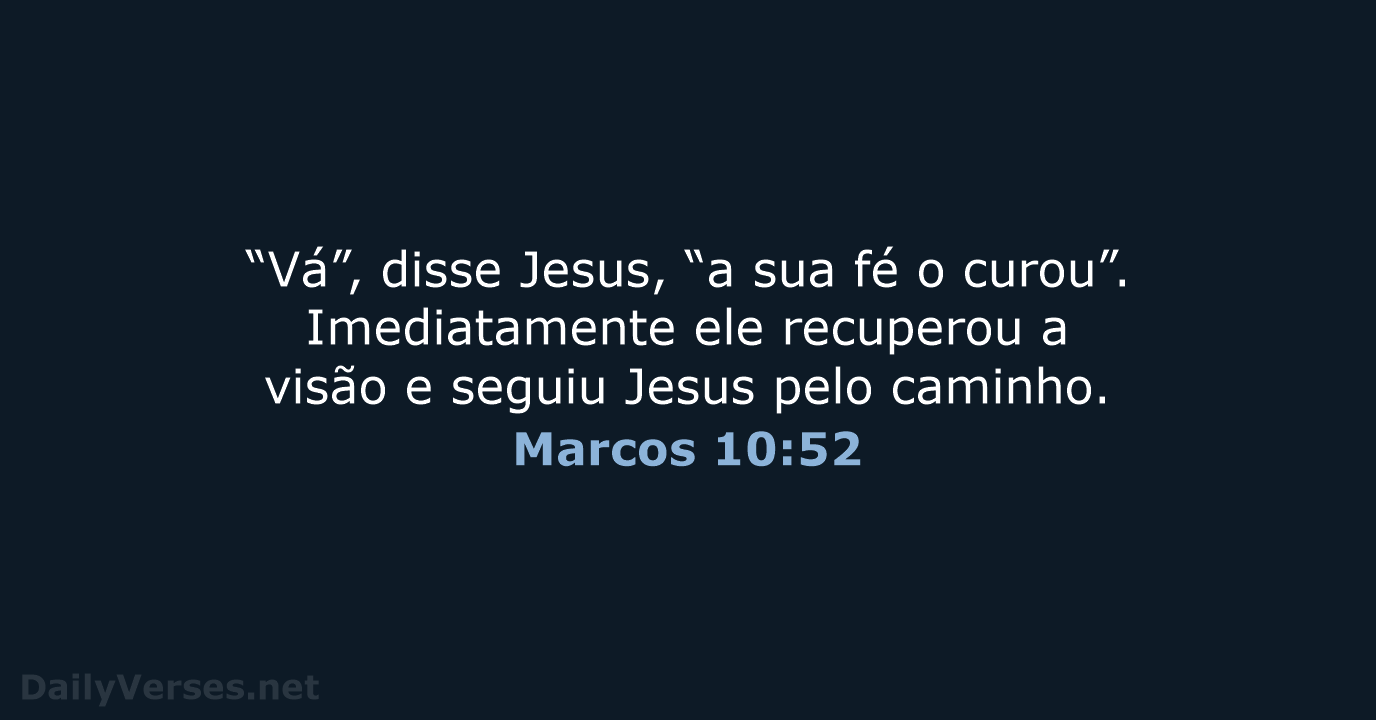 Marcos 10:52 - NVI