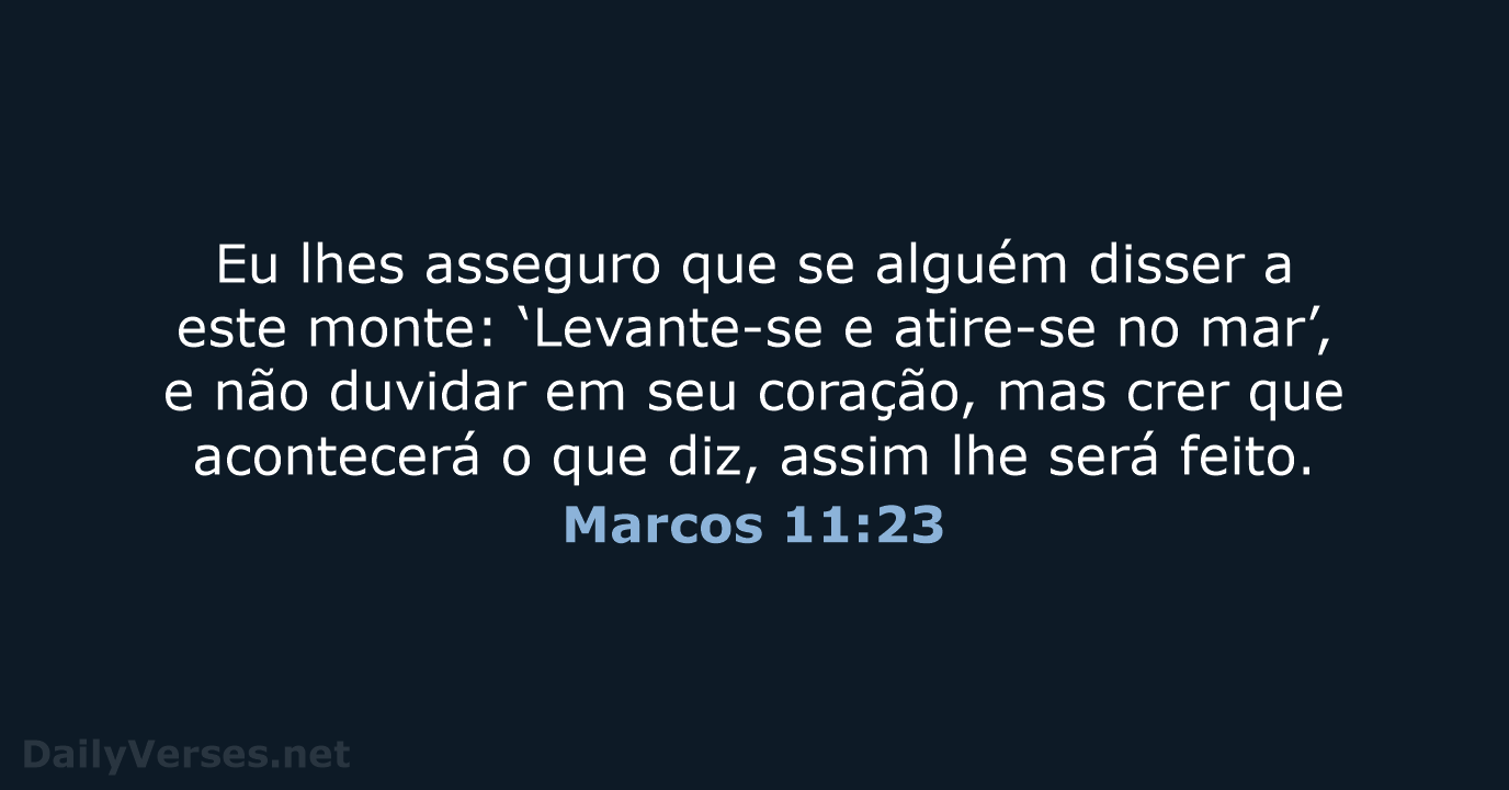 Marcos 11:23 - NVI