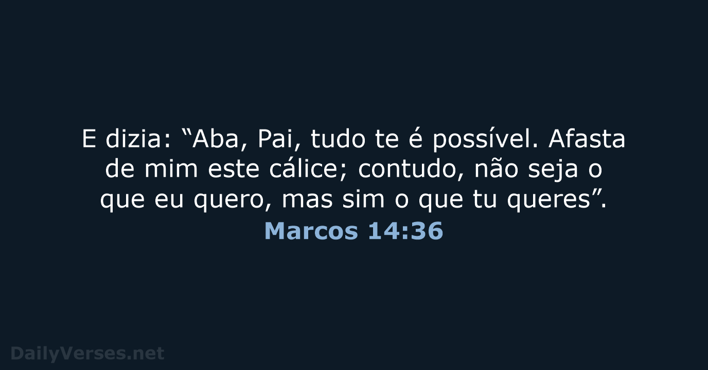 Marcos 14:36 - NVI