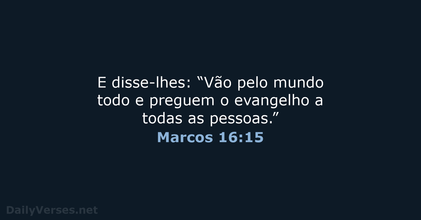 Marcos 16:15 - NVI