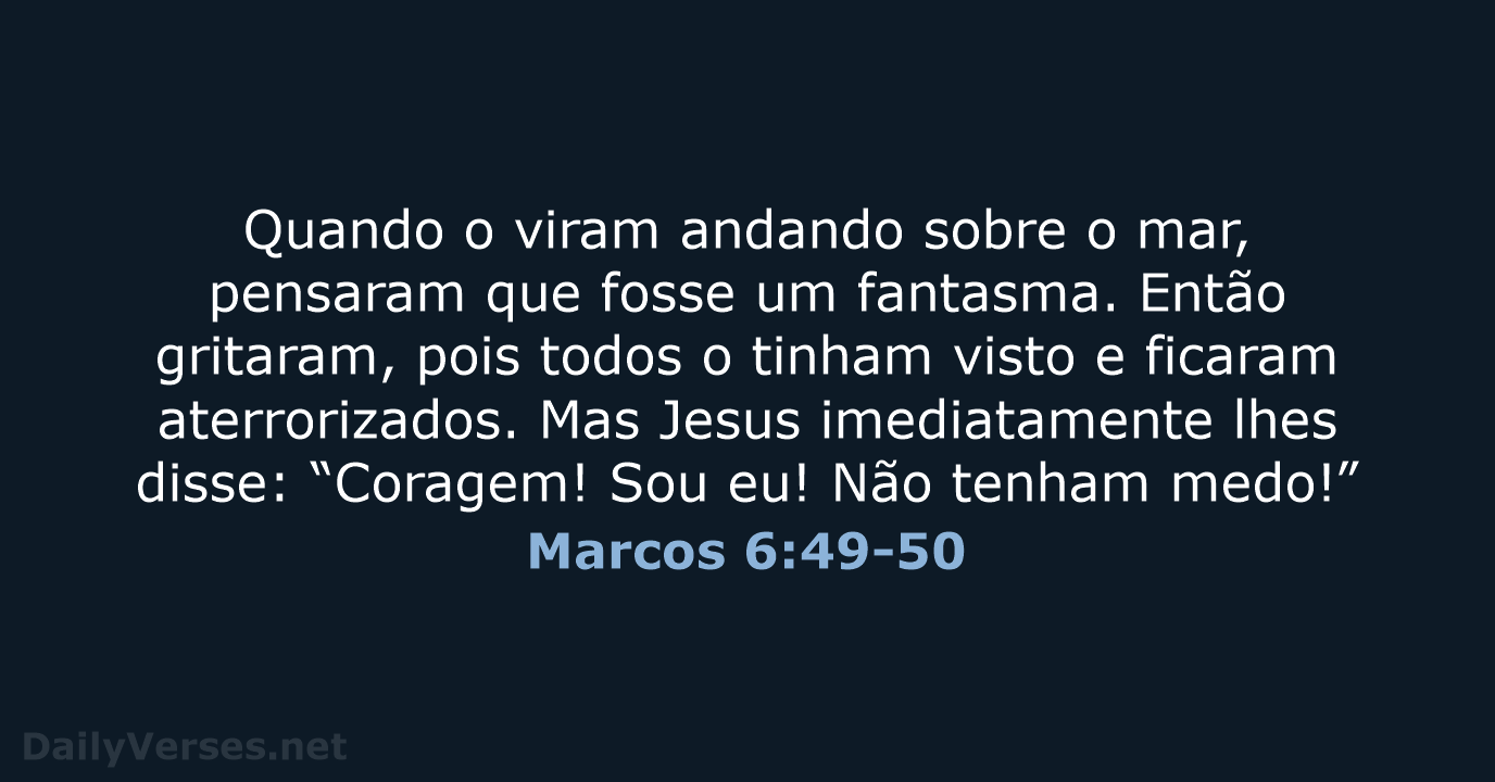 Marcos 6:49-50 - NVI