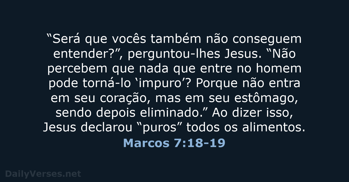 Marcos 7:18-19 - NVI