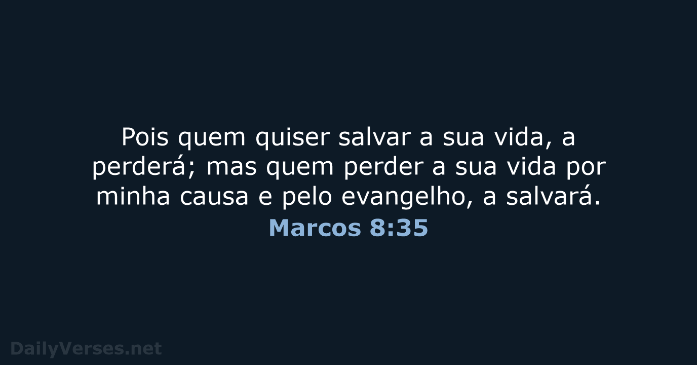 Marcos 8:35 - NVI