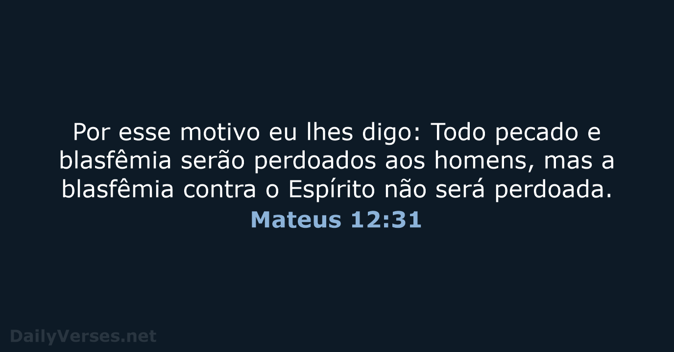 Mateus 12:31 - NVI