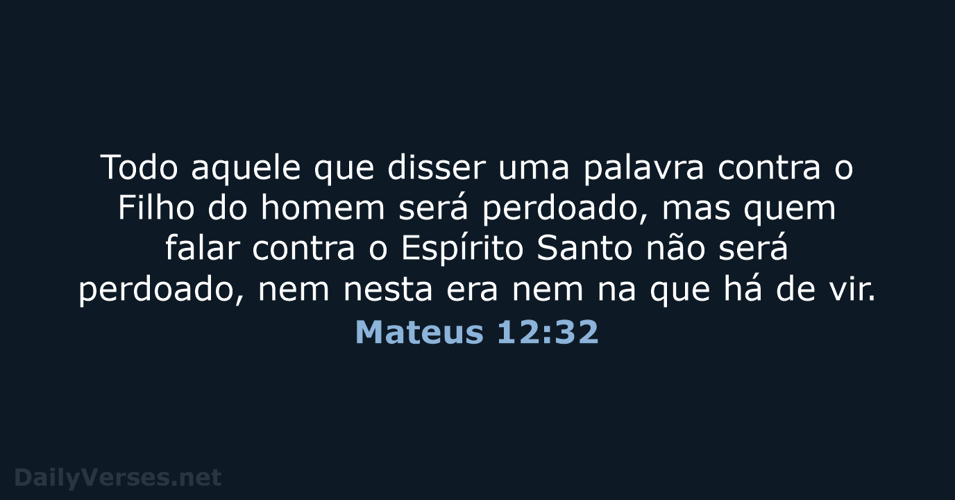 Mateus 12:32 - NVI