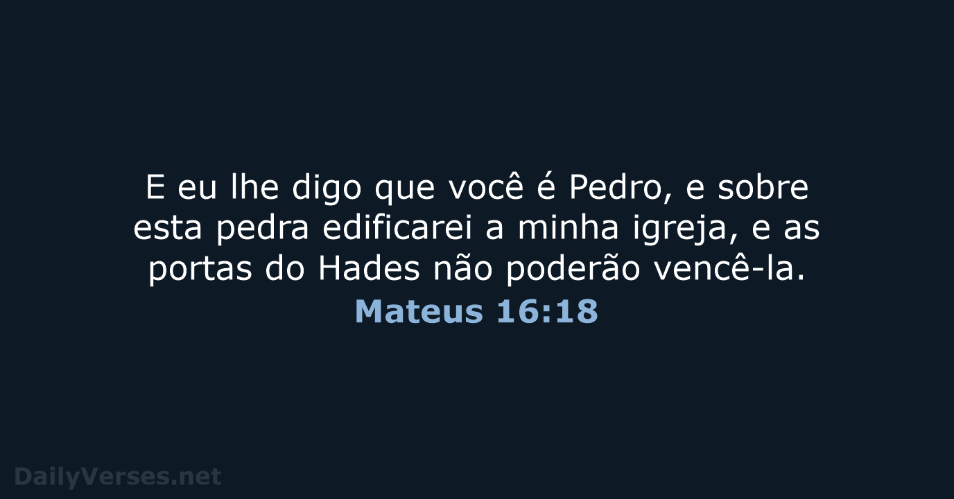 Mateus 16:18 - NVI