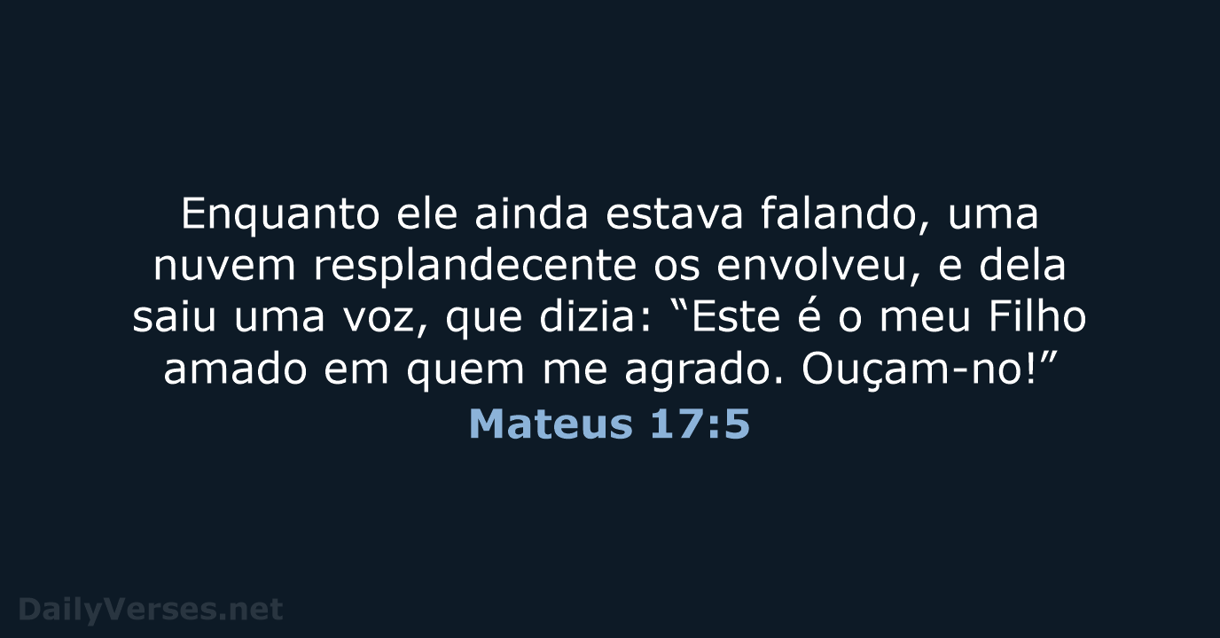 Mateus 17:5 - NVI