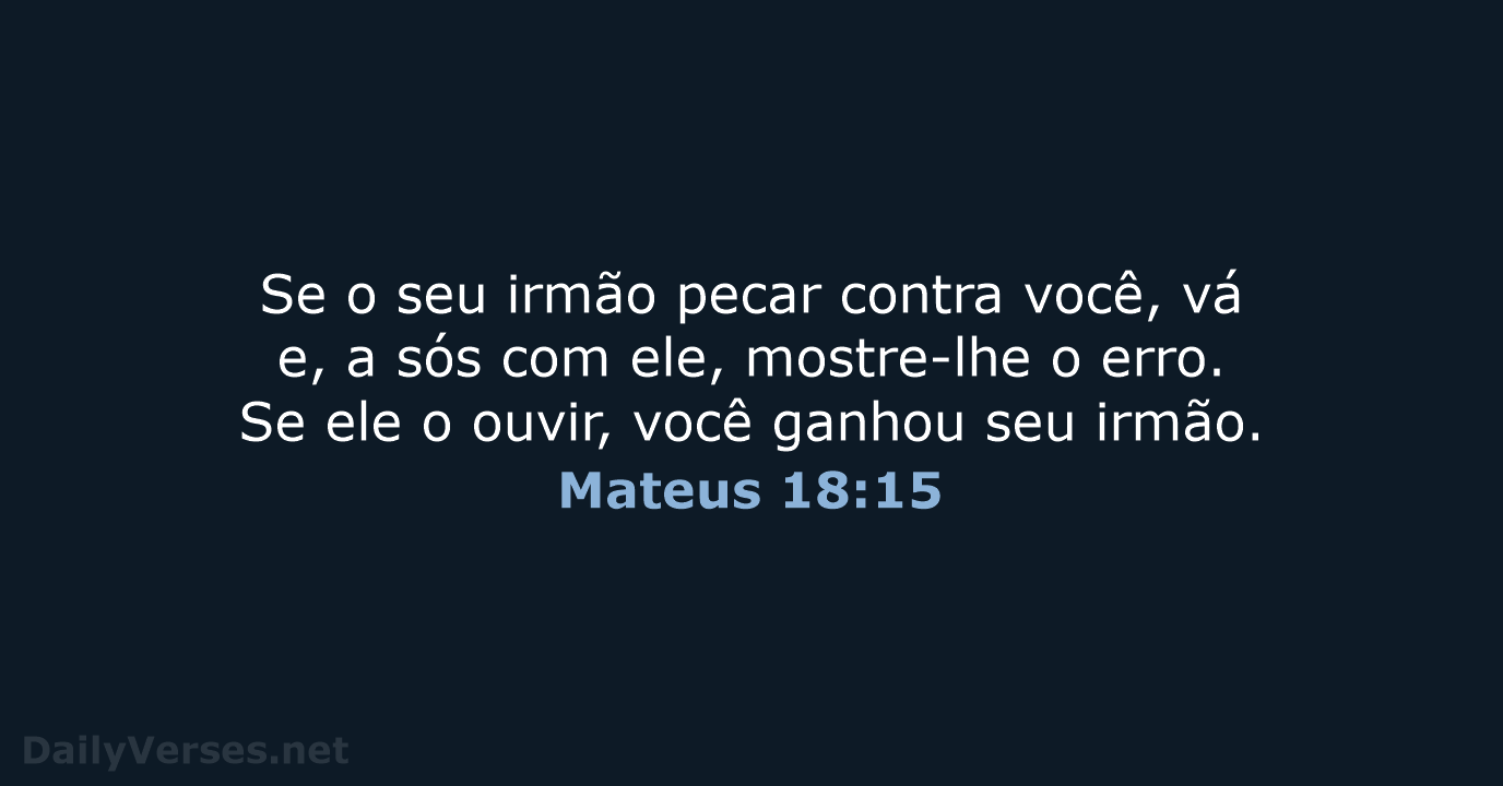 Mateus 18:15 - NVI
