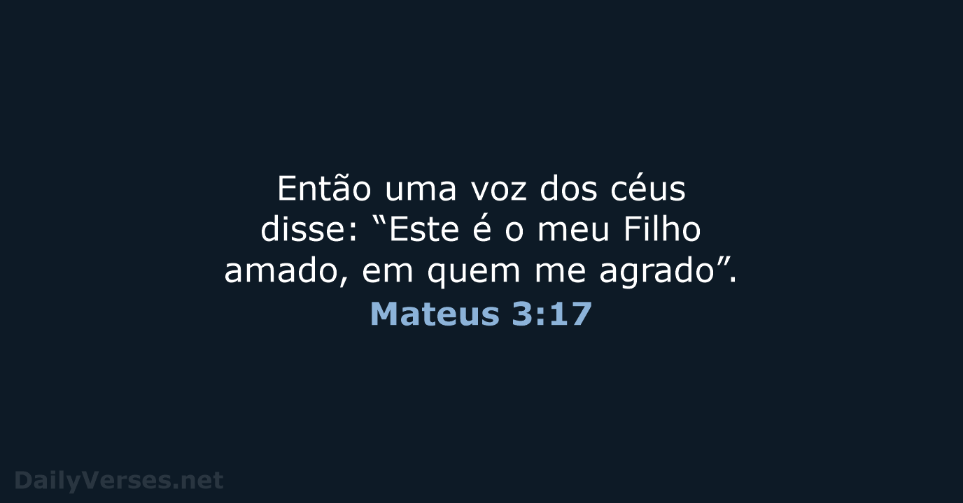 Mateus 3:17 - NVI