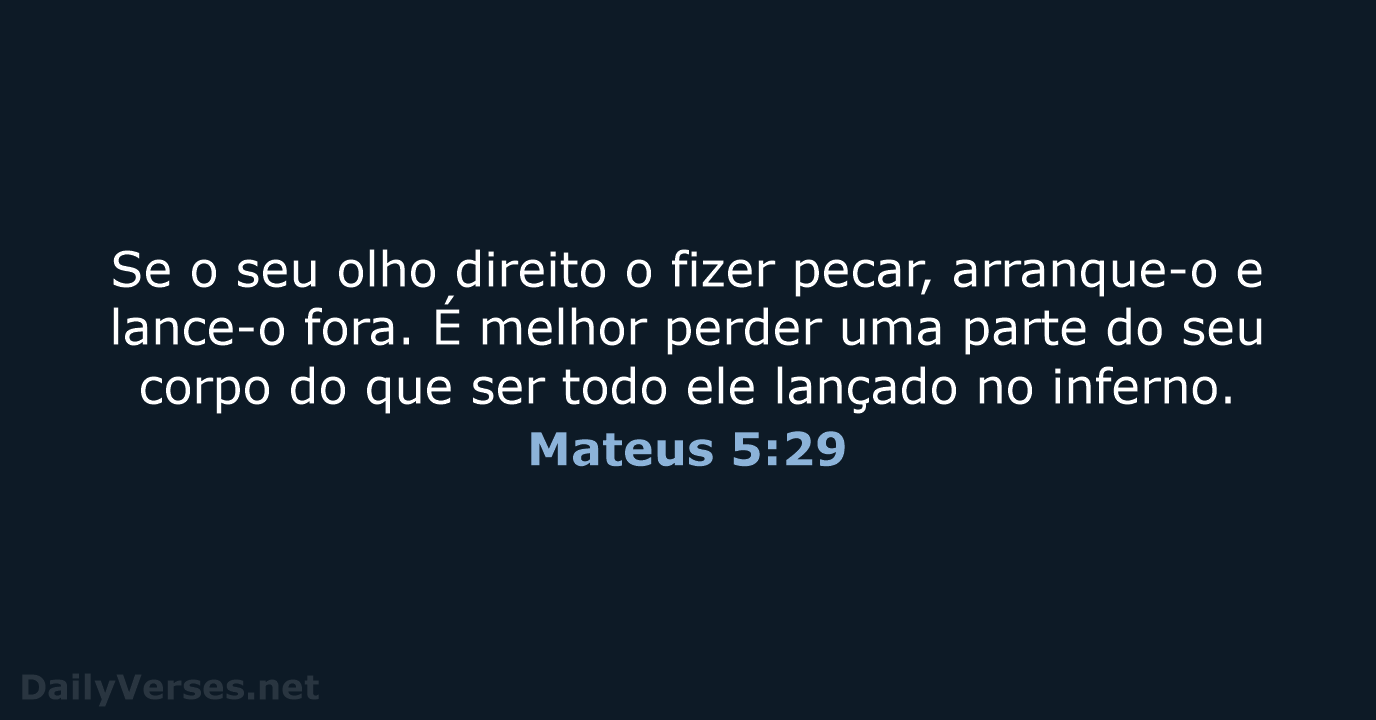 Mateus 5:29 - NVI