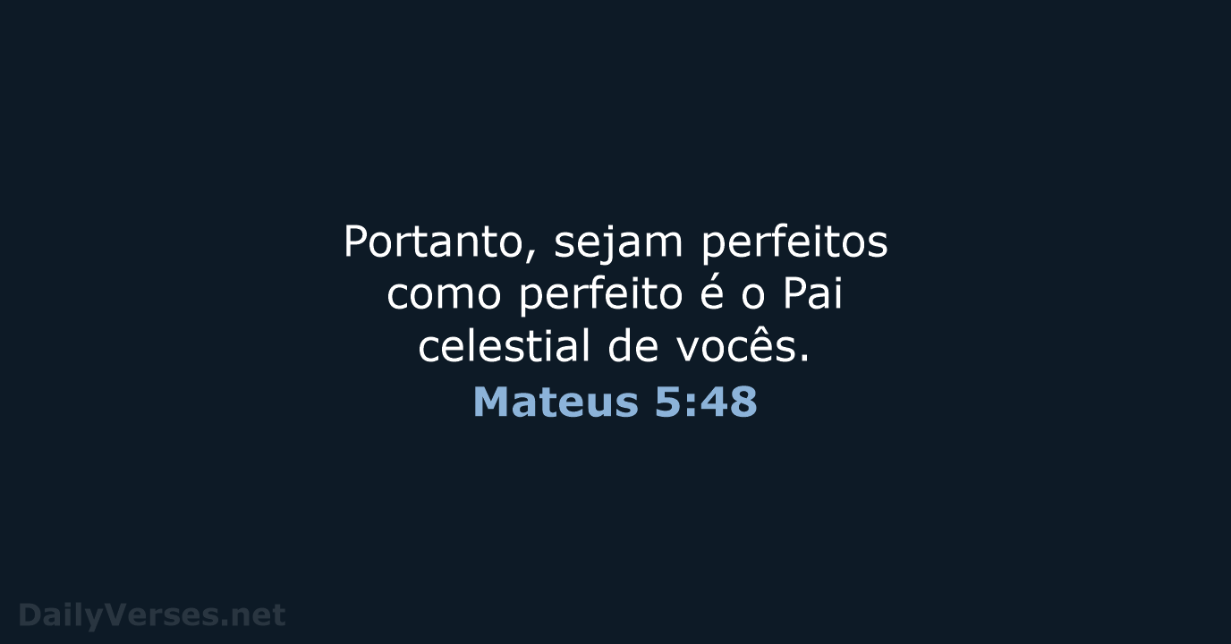 Mateus 5:48 - NVI