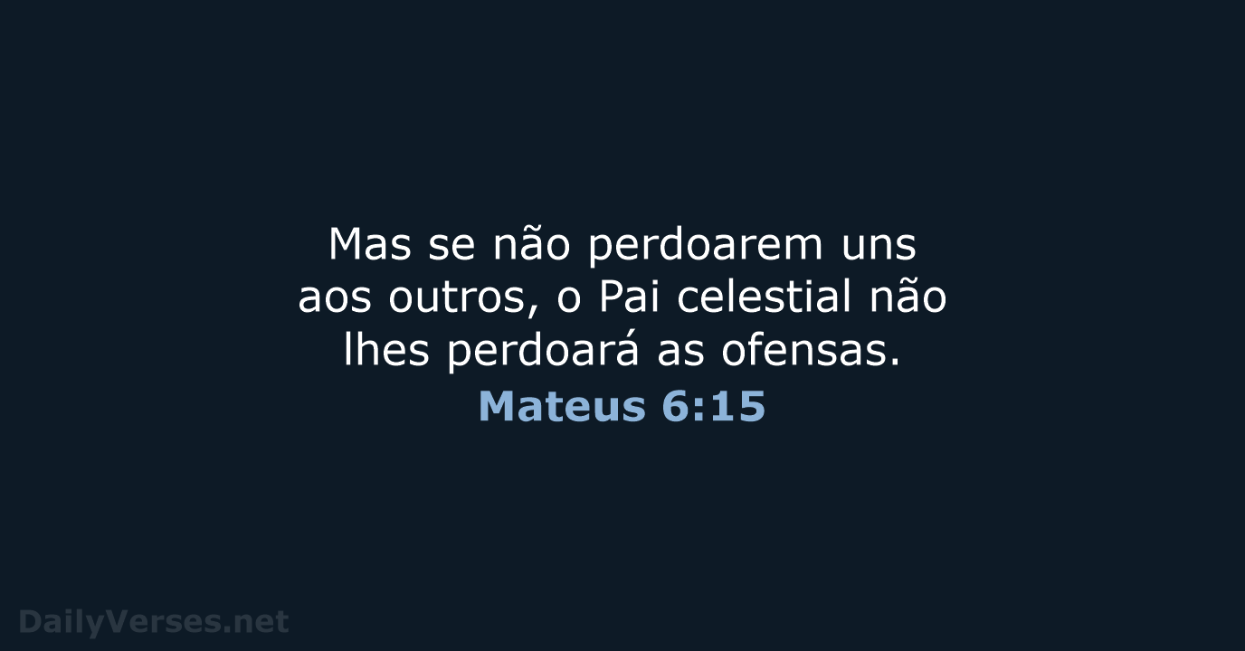 Mateus 6:15 - NVI