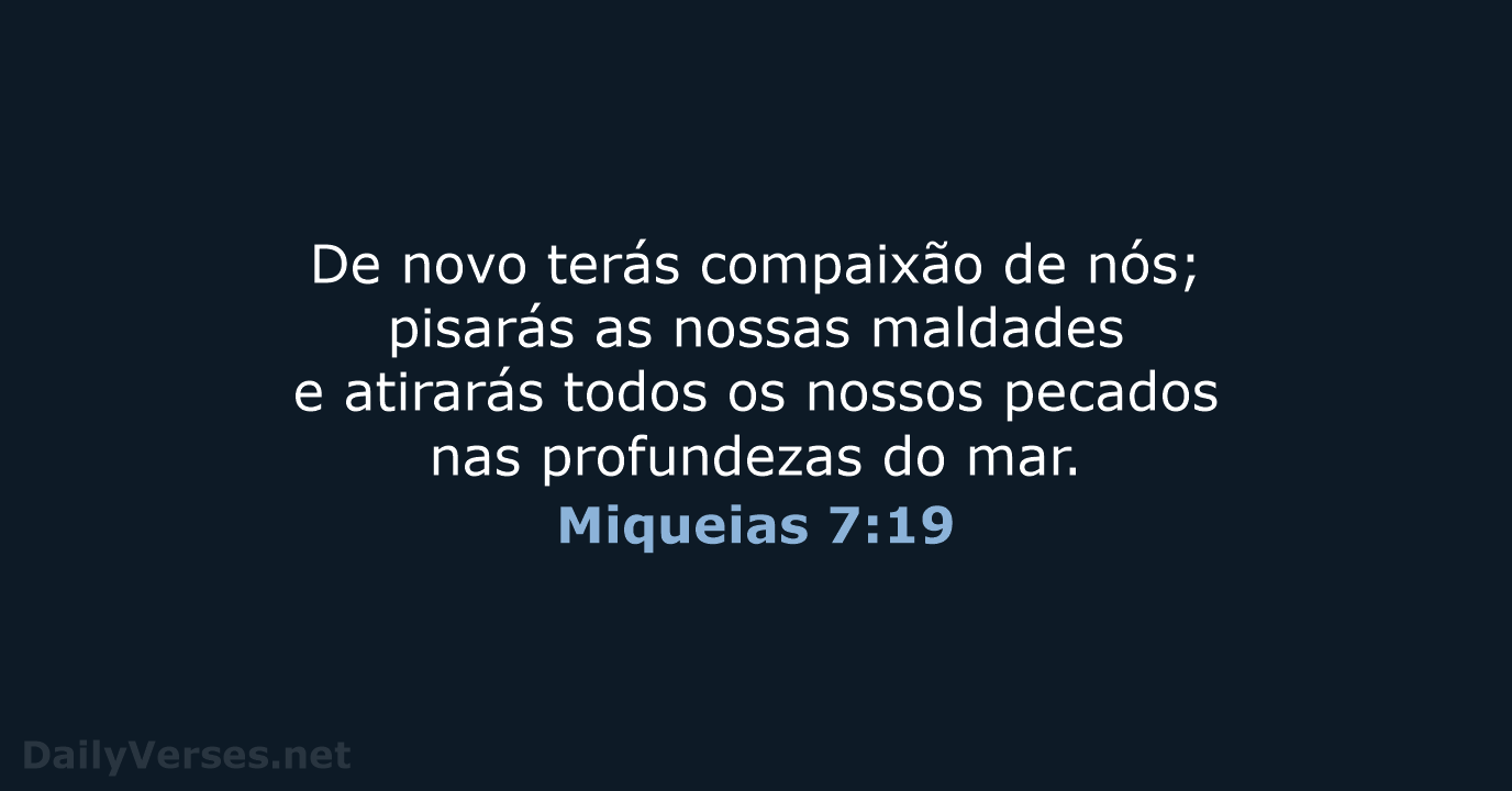 Miqueias 7:19 - NVI