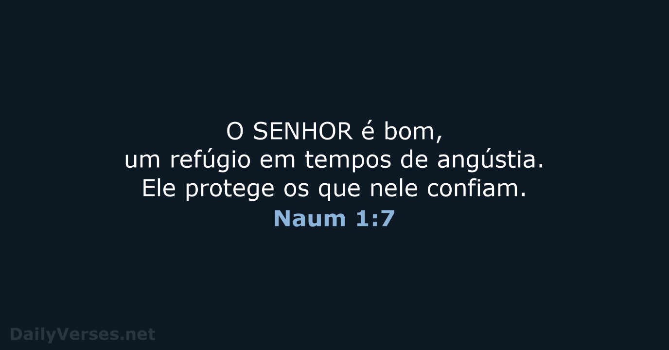 Naum 1:7 - NVI