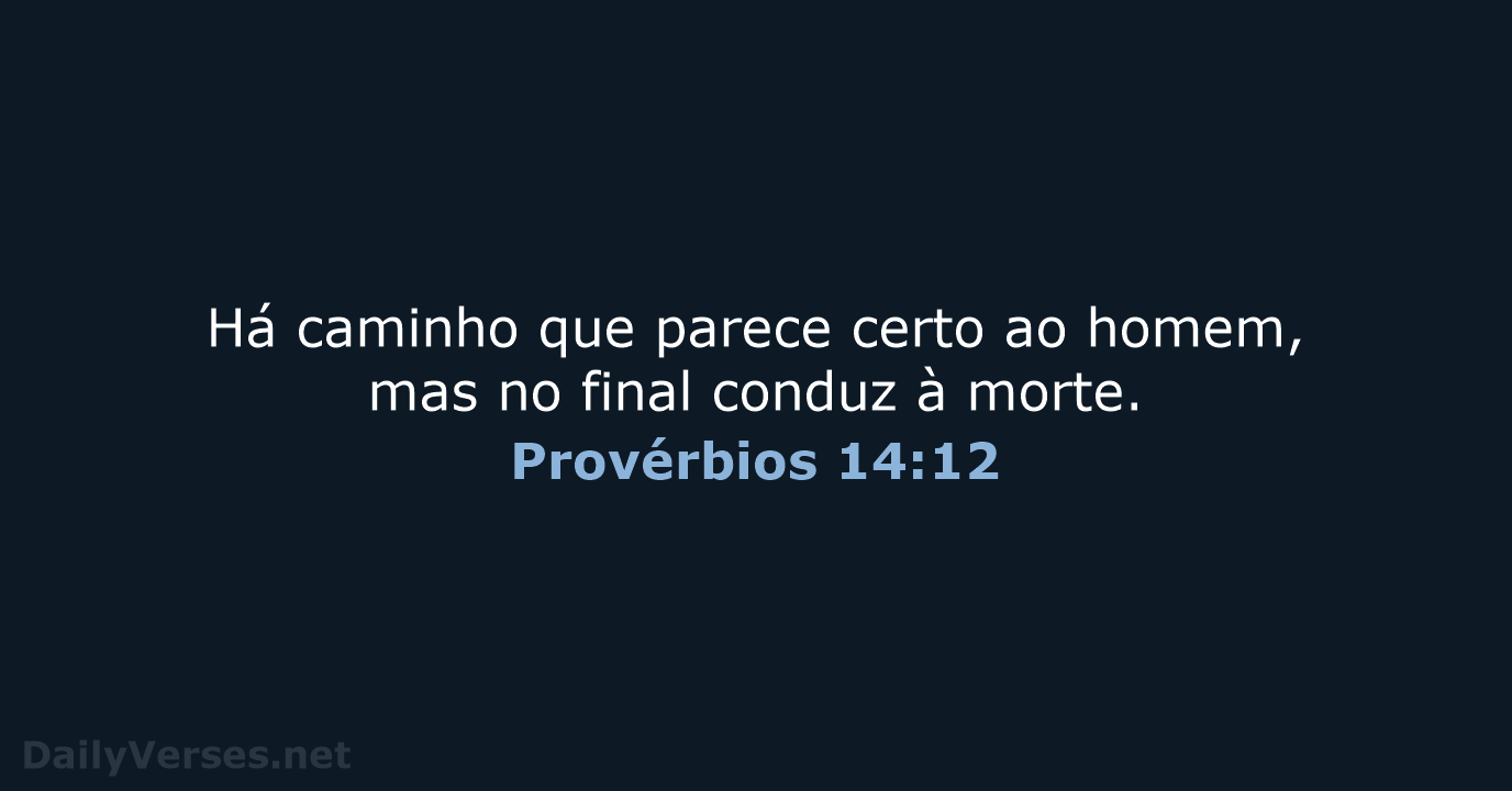 Provérbios 14:12 - NVI