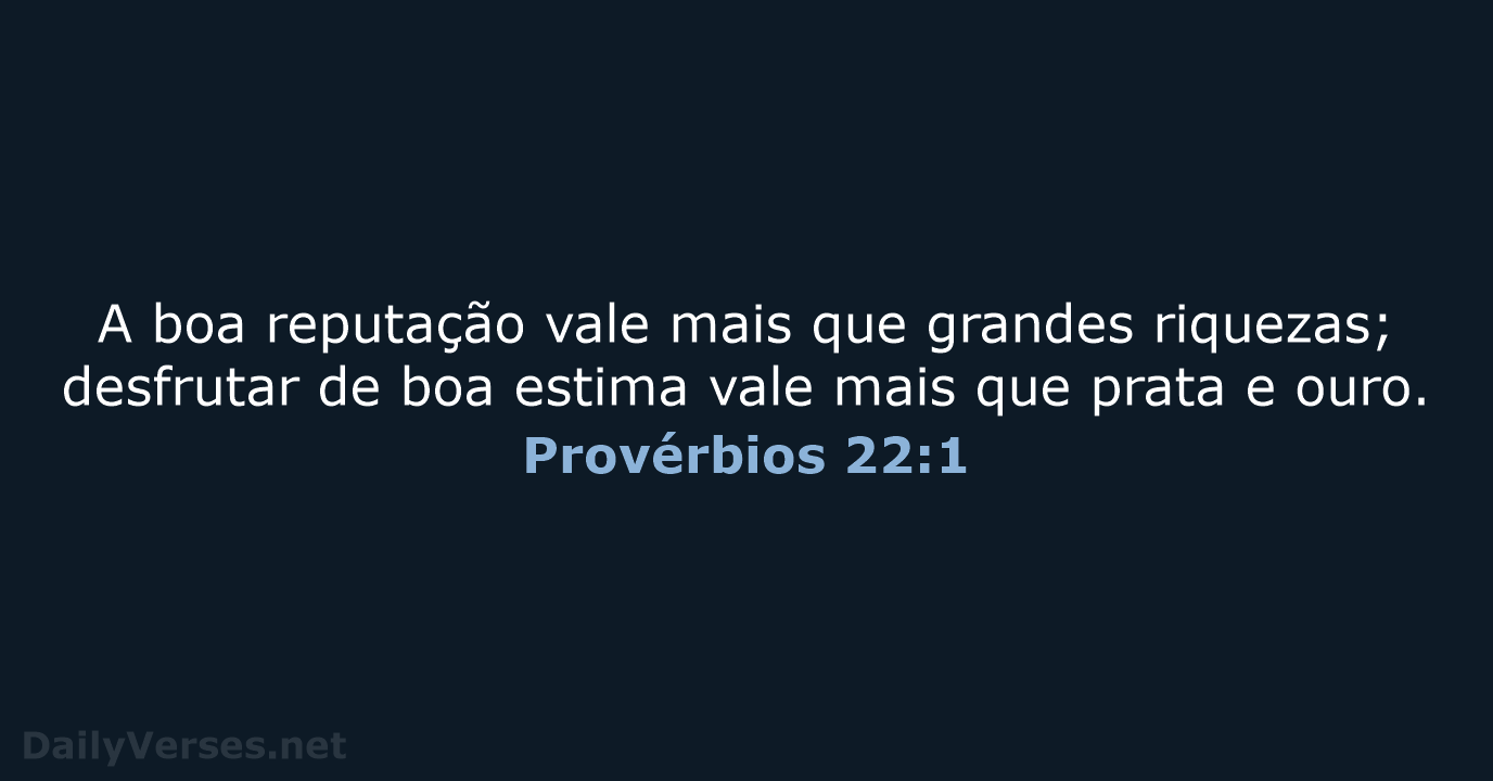 Provérbios 22:1 - NVI