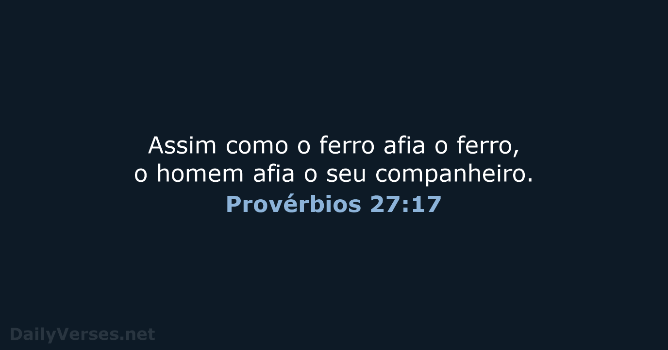 Provérbios 27:17 - NVI