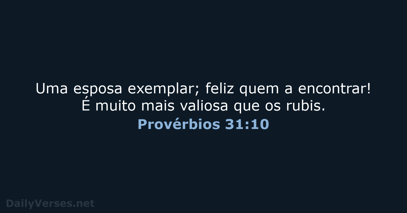Provérbios 31:10 - NVI